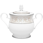 Сахарница Noritake Монтвейл Платиновый кант 300 мл, фарфор костяной