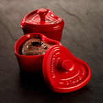 Керамический эмалированный мини-кокот в форме сердца 40511-092, длина 10 см, цвет вишневый, Staub