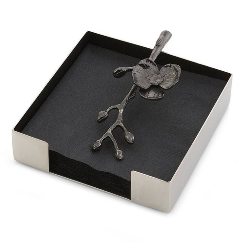 Подставка для салфеток Michael Aram Чрная орхидея 13 см