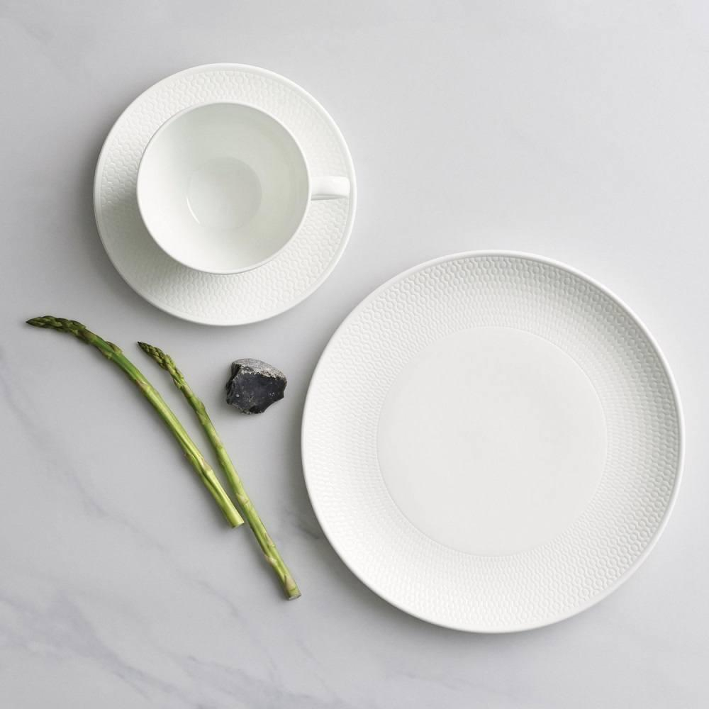 Чашка для завтрака с блюдцем Wedgwood Джио 340 мл, фарфор