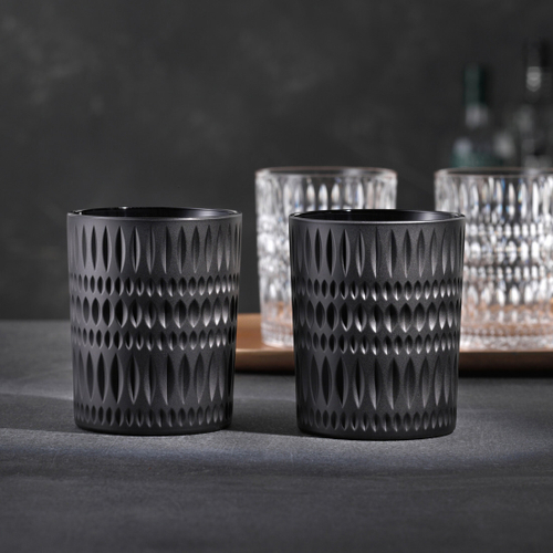 Набор стаканов 2 шт, 304 мл для виски черный, матовый, Ethno, Nachtmann