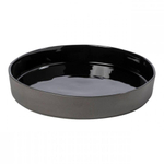 Тарелка суповая 23,7 см 930 мл Costa Nova Lagoa Eco Gres Black черная