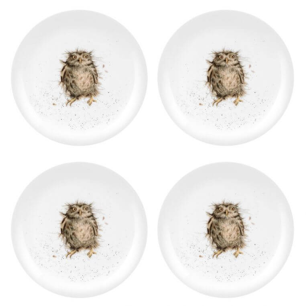 Закусочная тарелка фарфоровая "Забавная фауна. Сова", 20 см, Royal Worcester