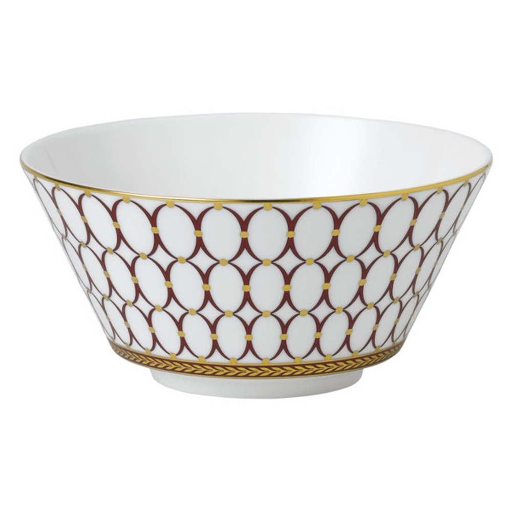 Салатник порционный Wedgwood Ренессанс 14 см, фарфор, красный