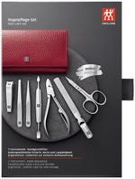 Маникюрный набор 7 пр. Inox красный, Zwilling