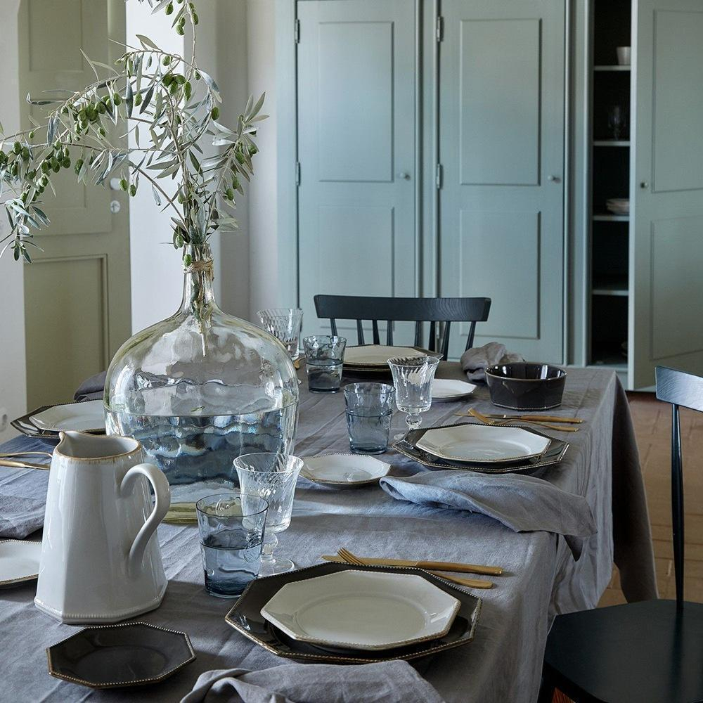 Тарелка обеденная 30,4 см Costa Nova Luzia Slate Grey черная