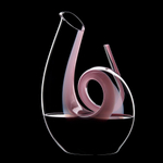 Хрустальный декантер ручной работы Curly Pink, 1.4 л, Riedel (розовый)