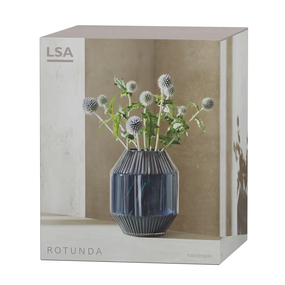 Ваза Rotunda, 20 см, синяя, LSA International