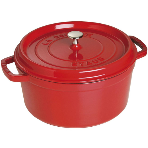 Кокот круглый, 8,35 л, 30 см,  вишневый, La Cocotte, Staub