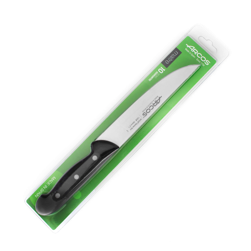 Нож разделочный 18 см, из прокатной высокоуглеродистой нержавеющей стали, пластиковая рукоять, черный, 1508, Maitre, Arcos