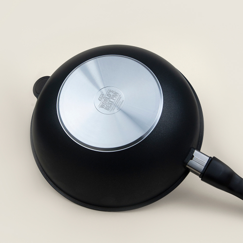 Алюминиевый вок со съемной ручкой, с антипригарным покрытием, 28 см, 2.2 л, Frying Pans, AMT Gastroguss