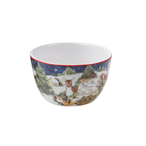 Салатник индивидуальный 13 см Санта, Certified Int. Магия Рождества