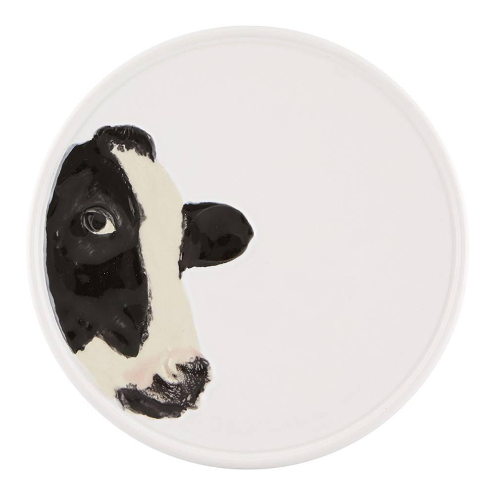 Тарелка закусочная Bordallo Pinheiro "Коровы" 20см (рисунок в профиль, слева)