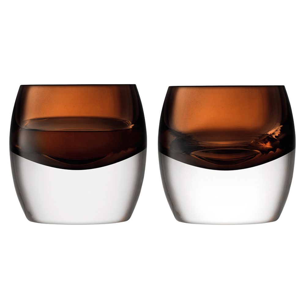 Набор из 2 тумблеров Whisky Club 230 мл коричневый, LSA International