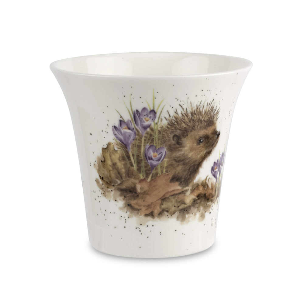 Фарфоровая ваза для цветов "Забавная фауна. Ежик", 10 см, Wrendale Designs, Royal Worcester