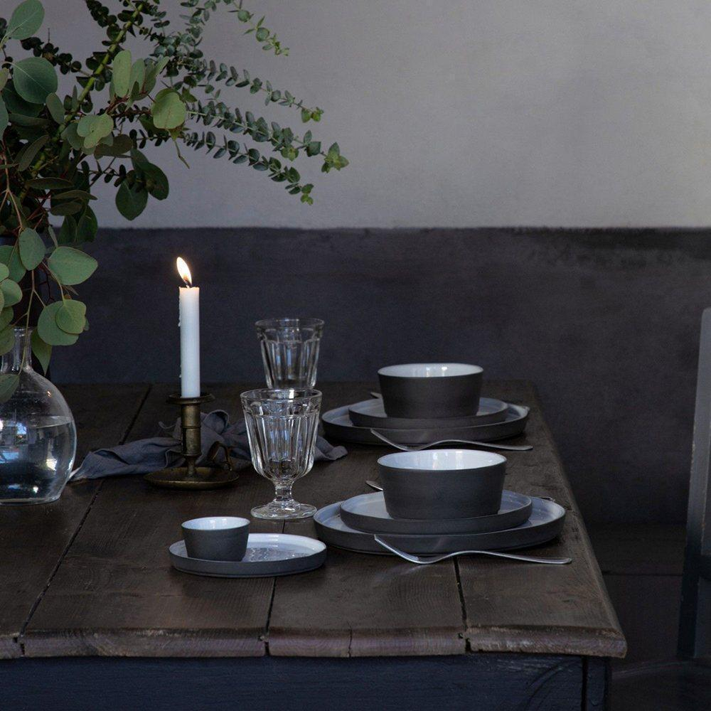 Тарелка обеденная 27,2 см Costa Nova Lagoa Eco Gres белая