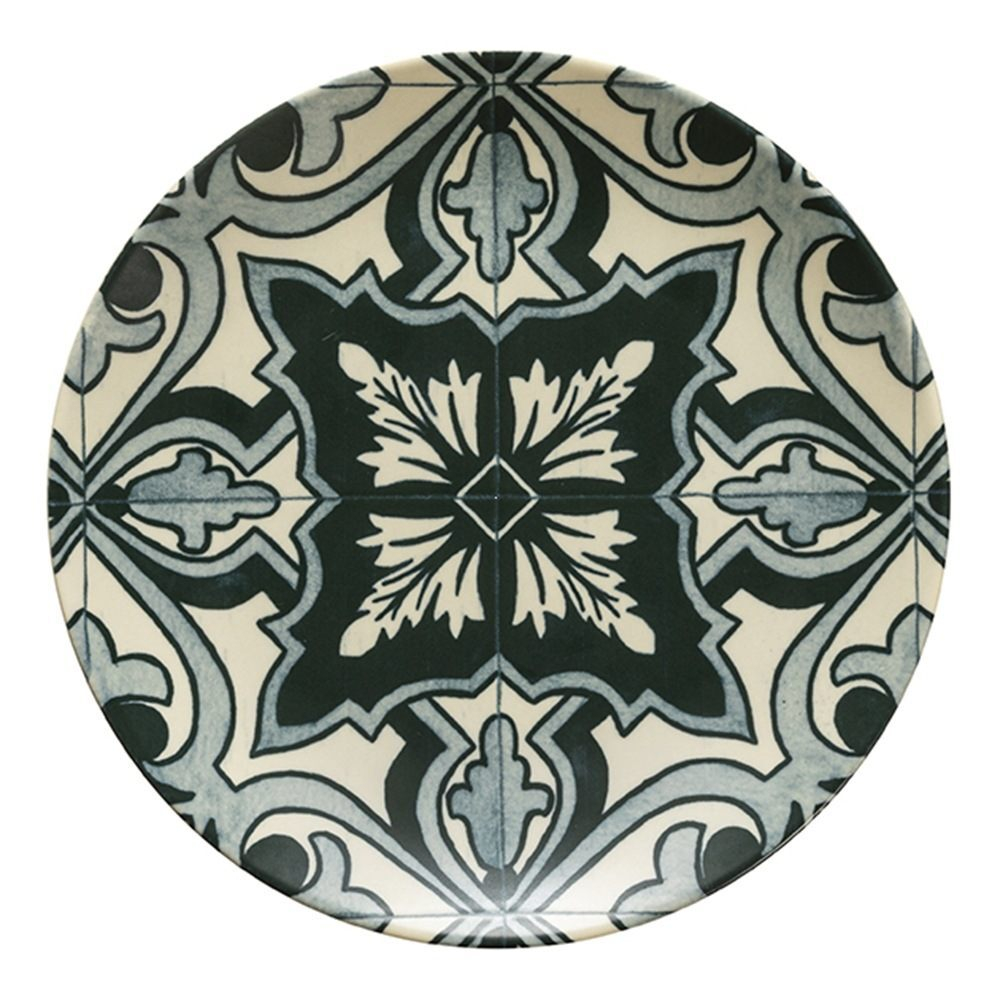 Тарелка закусочная 21,6 см Costa Nova Elements Lamego зеленая COP211-02419D