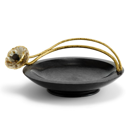 Чаша малая Michael Aram Анемоны 18 см, мрамор