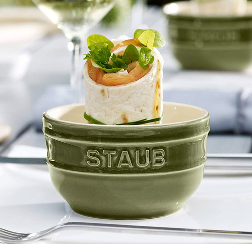 Рамекин круглый, 9см, зеленый базилик, 2шт, Staub