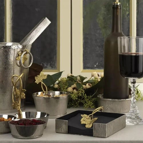 Ведерко для льда Michael Aram Плющ и дуб 10 см, сталь нержавеющая