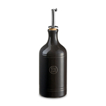Керамическая бутылка для масла и уксуса 790215, цвет базальт, диаметр 7,5 см, Emile Henry