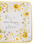 Тарелка пирожковая квадратная 15х15 см Certified Int. Подсолнухи, Наше счастливое место