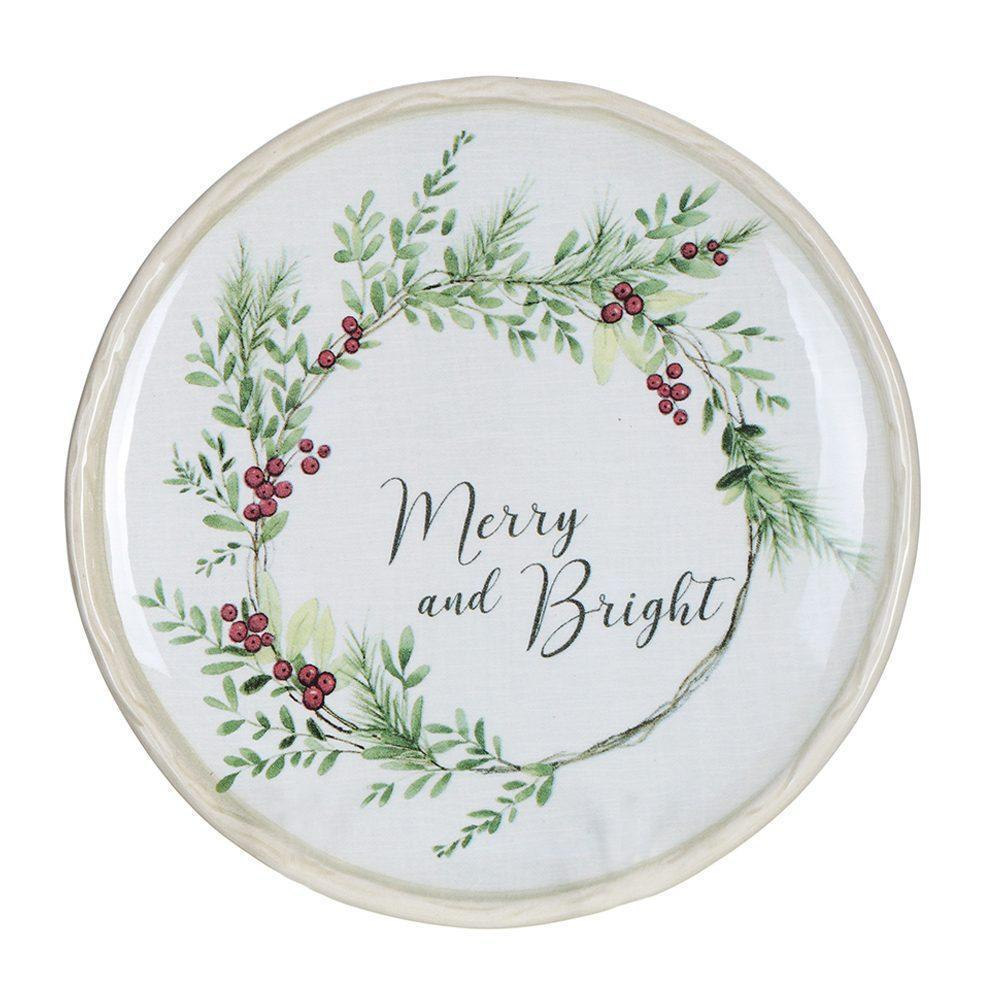 Тарелка пирожковая Пожелание веселья 15 см Certified Int. Плющ и остролист