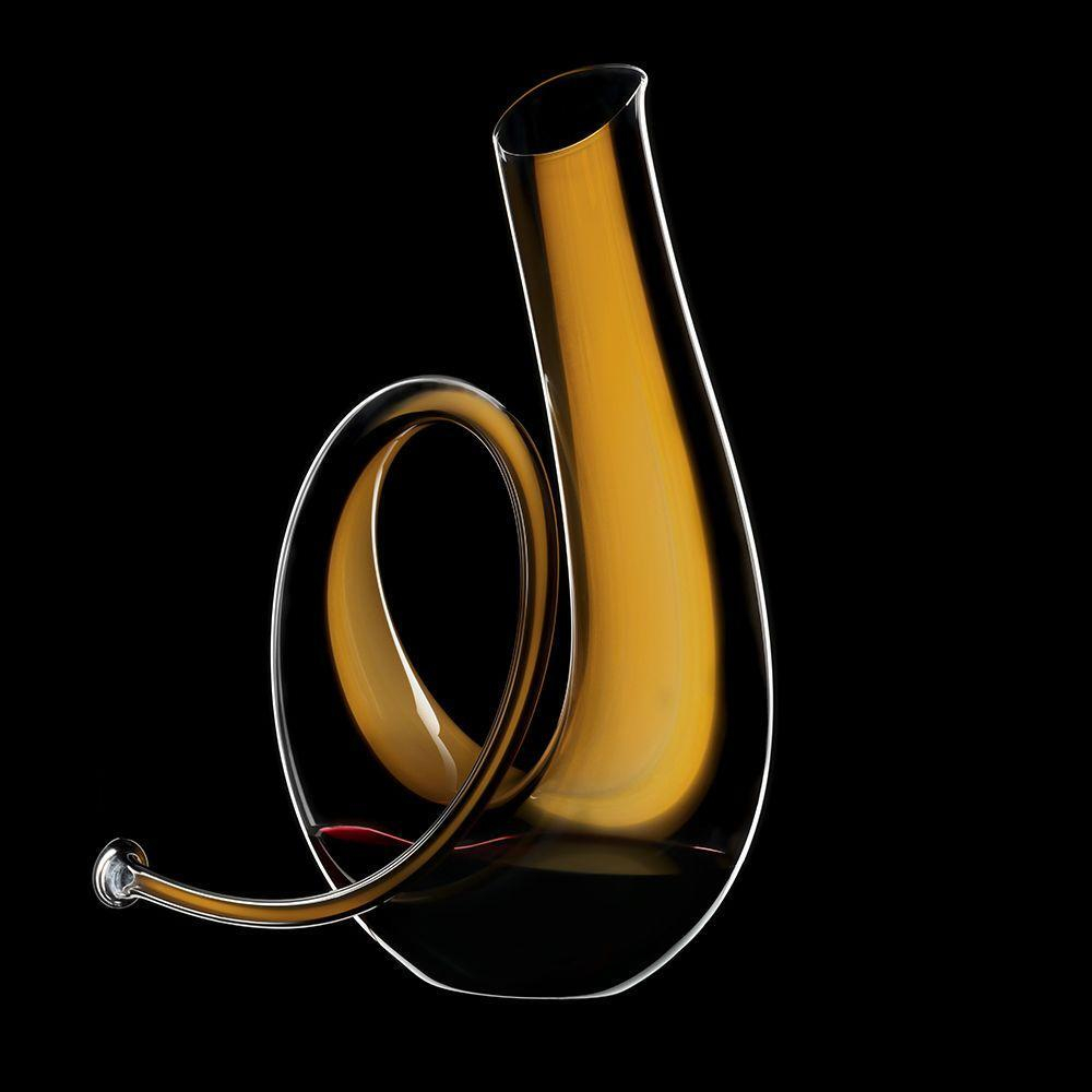 Декантер для вина Horn 2,5 л Riedel оранжевый принт