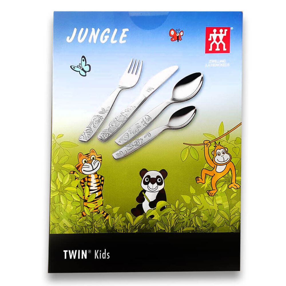 Набор детских столовых приборов "Джунгли" NEW 4 пр., Jungle, Zwilling