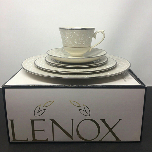 Чайная пара 180 мл, фарфор, LEN6134324/6134332, Чистый жемчуг, Lenox