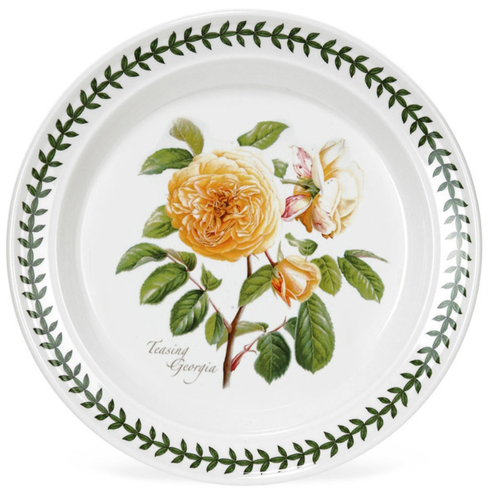Тарелка десертная Portmeirion "Ботанический сад. Розы. Джорджия, желтая роза" 18см