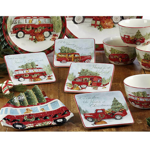 Тарелка закусочная 23 см Certified Int. Домой на Рождество