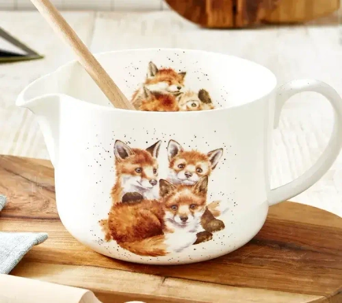 Миска для замешивания Лисята "Забавная фауна. Ежики", Wrendale Designs, Royal Worcester