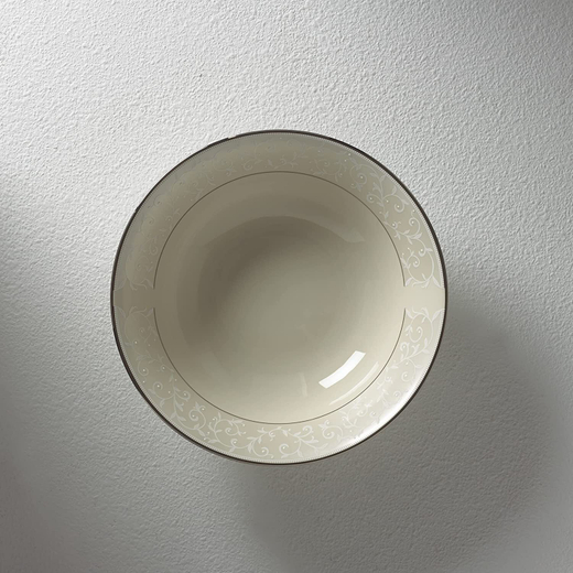 Салатник 24 см, круглый, костяной фарфор, LEN6252373, Чистый жемчуг, Lenox