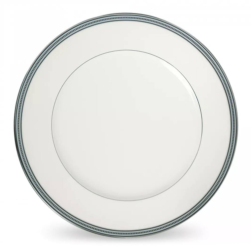Тарелка обеденная Noritake Богарт платиновый 28 см, фарфор костяной