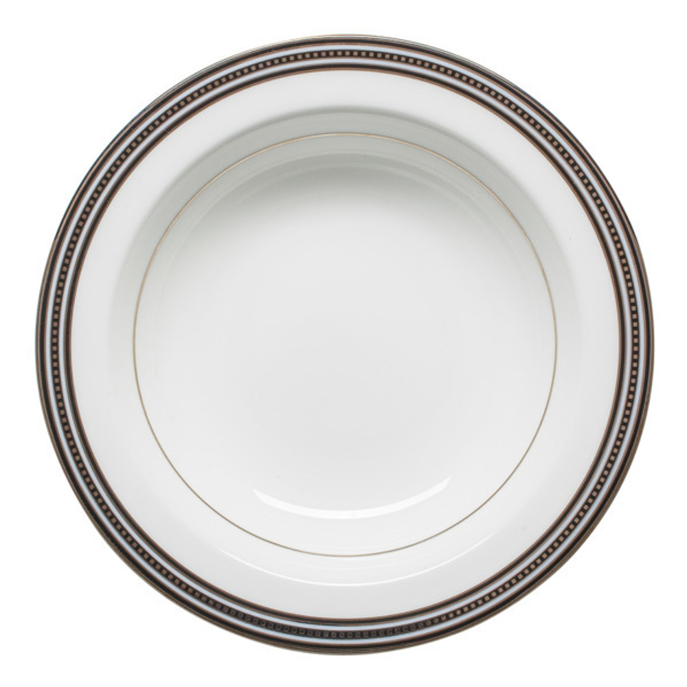 Чаша для десерта Noritake Богарт платиновый 15,7 см, фарфор костяной