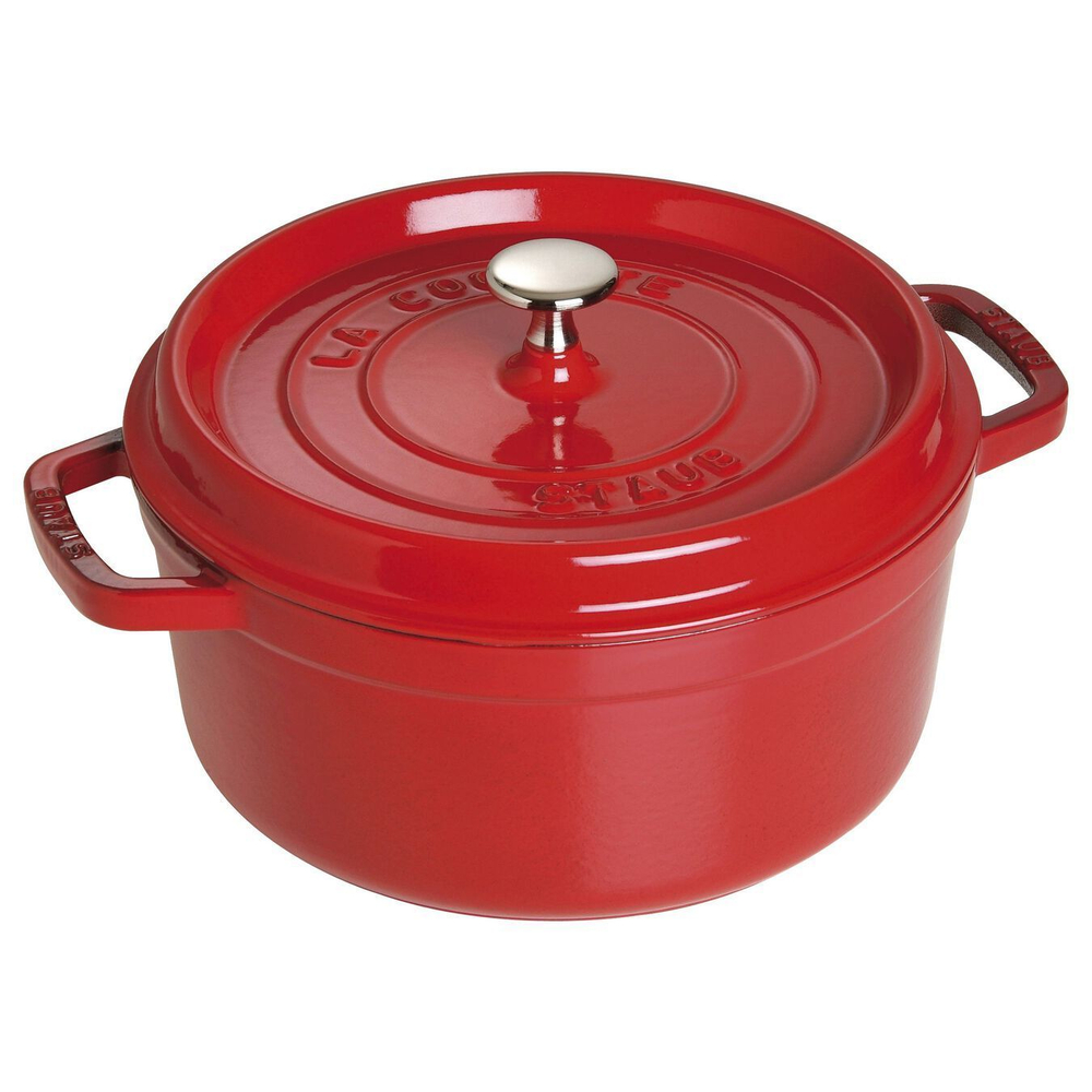 Этикет: Кокот круглый, 3,8 л, 24 см, вишневый, La Cocotte, Staub