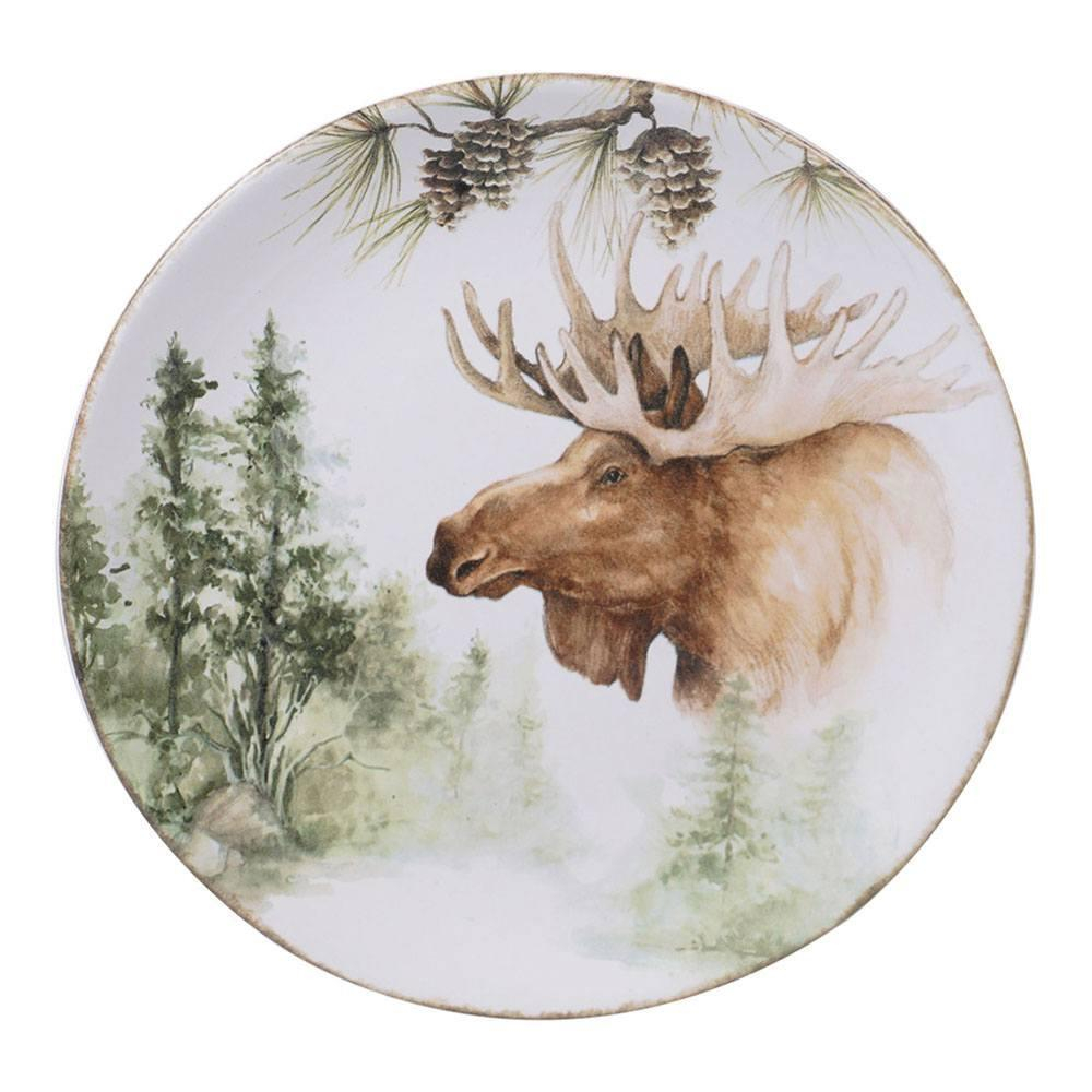 Тарелка акцентная 23 см Certified International Заповедный лес, Лось