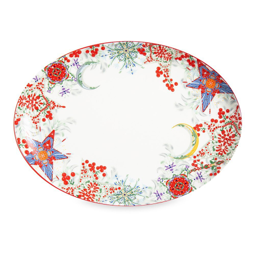 Блюдо овальное 33х24 см Mix&Match Home Счастливая Звезда