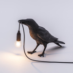 Настольная лампа Bird Waiting Black, Bird Lamp, Seletti
