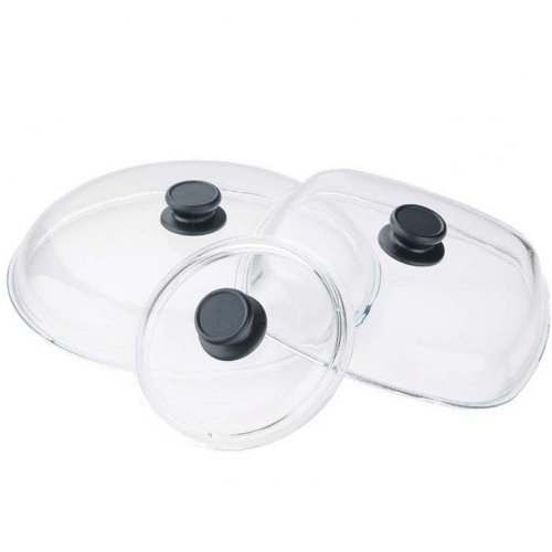Крышка стеклянная для посуды AMT04127S, 41х27 см, Glass Lids, AMT Gastroguss