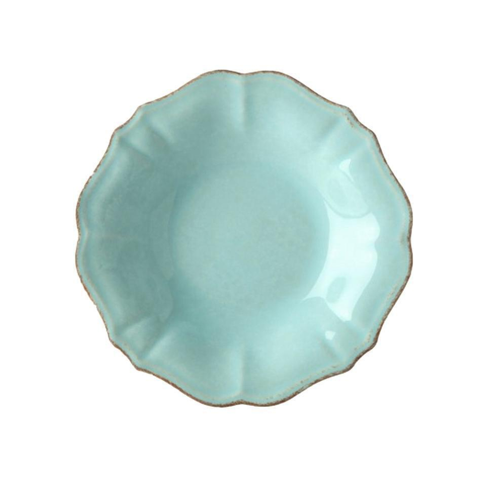 Тарелка суповая 24 см Costa Nova Impressions Turquoise бирюзовая