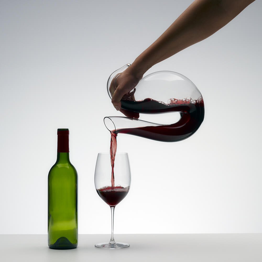 Хрустальный декантер ручной работы, Ayam Black Stripe, 1.7 л, Riedel (2016/02)