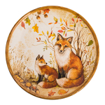 Тарелка обеденная Лисички 27 см Certified Int. Сосновый лес
