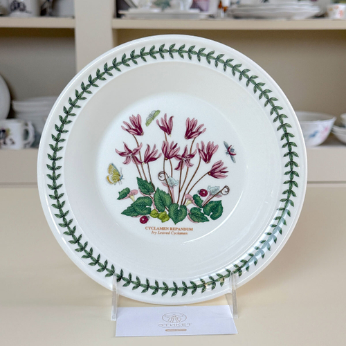 Тарелка суповая Portmeirion "Ботанический сад. Цикламен" 21,5см