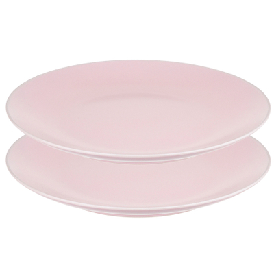 Набор обеденных тарелок Simplicity, 26 см, розовые, 2 шт., Liberty Jones