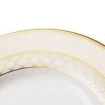 Тарелка закусочная Noritake Царский дворец, золотой кант 21 см, фарфор