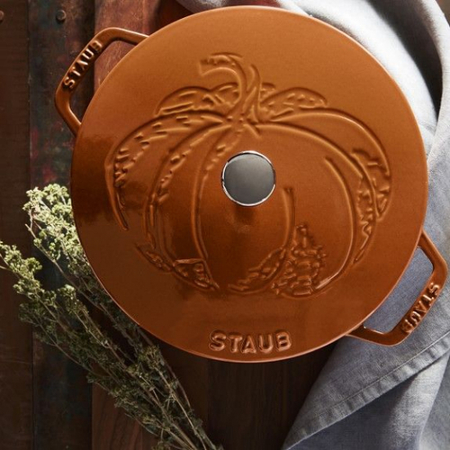 Кокот Тыква, 3,6 л, 24 см, корица, La Cocotte, Staub