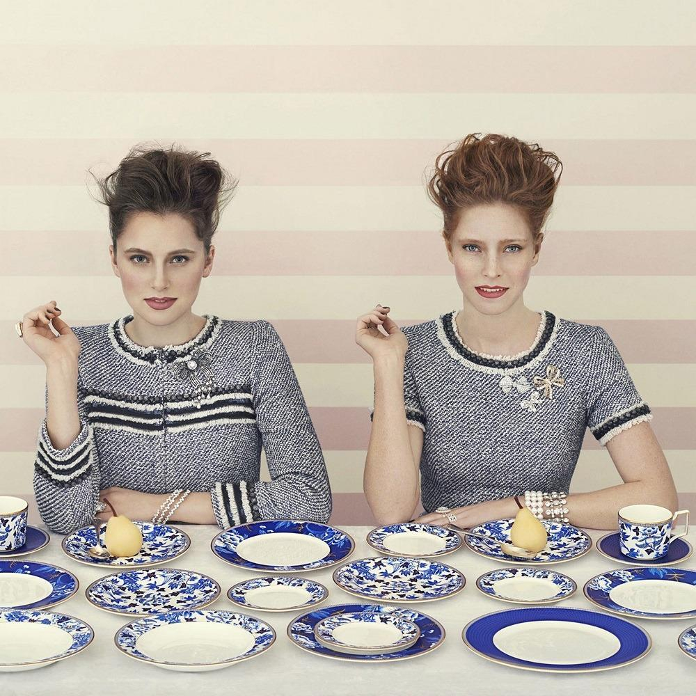 Тарелка закусочная Wedgwood Гибискус 20 см, фарфор