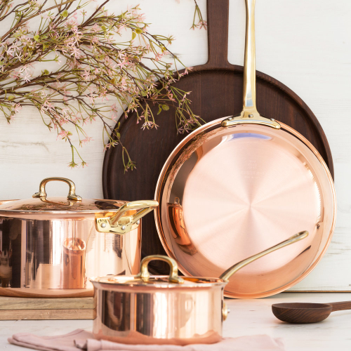 Медная крышка для кастрюли с покрытием из нержавеющей стали 25261-24, 24 см, Gustibus, RUFFONI